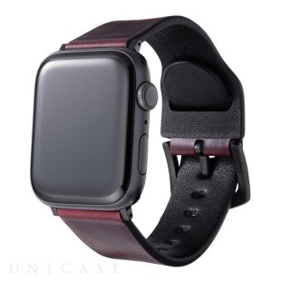 【Apple Watch バンド 41/40/38mm】DAY BREAKE × GRAMAS Chromexcel Genuine Leather Watchband (Burgundy) for Apple Watch SE(第2/1世代)/Series9/8/7/6/5/4/3/2/1-4570046386322