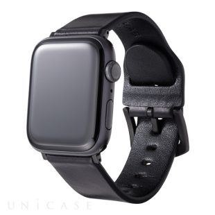 【Apple Watch バンド 41/40/38mm】DAY BREAKE × GRAMAS Chromexcel Genuine Leather Watchband (Black) for Apple Watch SE(第2/1世代)/Series9/8/7/6/5/4/3/2/1-4570046386308