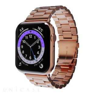 【Apple Watch バンド 41/40/38mm】METAL BAND (ローズゴールド) for Apple Watch SE(第2/1世代)/Series9/8/7/6/5/4/3/2/1-8809778520619
