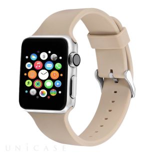 【Apple Watch バンド 41/40/38mm】シリコンバンド (モカ) for Apple Watch SE(第2/1世代)/Series9/8/7/6/5/4/3/2/1-4516023782640