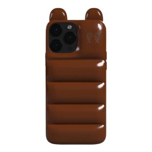 【iPhone15 Pro ケース】THE PUFFER CASE (TEDDY BEAR)-0810123513574