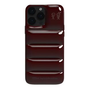 【iPhone15 Pro Max ケース】THE PUFFER CASE (DARK CHERRY)-0810123513260
