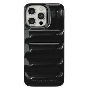 【iPhone15 Pro Max ケース】THE PUFFER CASE (BLACK MANHATTAN)-0810123511105