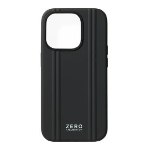 【iPhone15 Pro ケース】ZERO HALLIBURTON Hybrid Shockproof Case (Black)-4573558551400