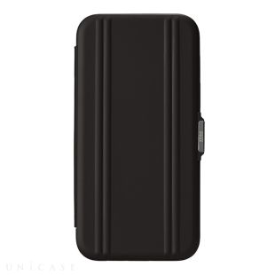 【iPhone14 Plus ケース】ZERO HALLIBURTON Hybrid Shockproof Flip Case (Black)-4573558550557