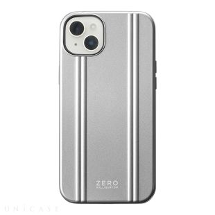 【iPhone14 Plus ケース】ZERO HALLIBURTON Hybrid Shockproof Case (Silver)-4573558550472