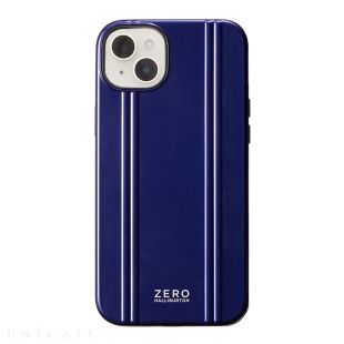 【iPhone14 Plus ケース】ZERO HALLIBURTON Hybrid Shockproof Case (Blue)-4573558550465