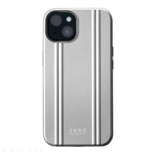 【iPhone14/13 ケース】ZERO HALLIBURTON Hybrid Shockproof Case (Silver)-4573558550410