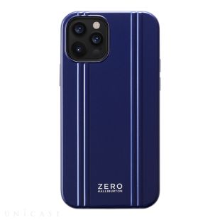 【iPhone12/12 Pro ケース】ZERO HALLIBURTON Hybrid Shockproof Case for iPhone12/12 Pro (Blue)-4589455007261