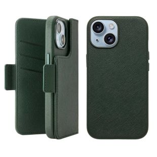 【iPhone15/14/13 ケース】2Way Mag Flip Case (green)-4573558555163