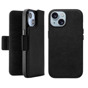 【iPhone15/14/13 ケース】2Way Mag Flip Case (black)-4573558555149