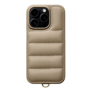 【iPhone15 Pro ケース】Puffy Case (greige)-4573558552957