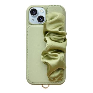 【iPhone15/14/13 ケース】Classy Scrunchie Case (mint)-4573558552827