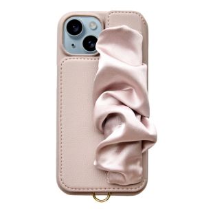 【iPhone15/14/13 ケース】Classy Scrunchie Case (pink)-4573558552810