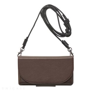 【iPhone13 Pro ケース】Teshe basic flip case for iPhone13 Pro (choco)-4589455009364