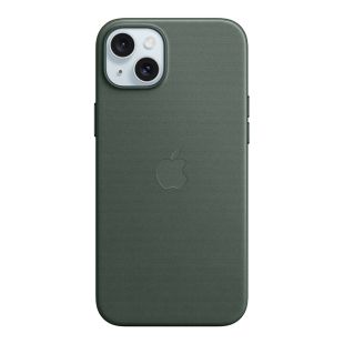 MagSafe対応iPhone15 Plus ファインウーブンケース - エバーグリーン-4549995423129