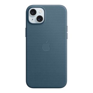 MagSafe対応iPhone15 Plus ファインウーブンケース - パシフィックブルー-4549995423112