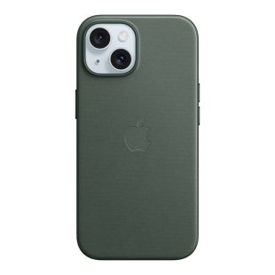 MagSafe対応iPhone15 ファインウーブンケース - エバーグリーン-4549995423075