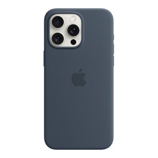 MagSafe対応iPhone15 Pro Max シリコーンケース - ストームブルー-4549995422399