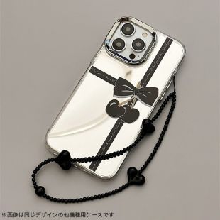 【iPhoneSE(第3/2世代)/8/7 ケース】ミラーケース ストラップ付き(チェリー)-4573558556931