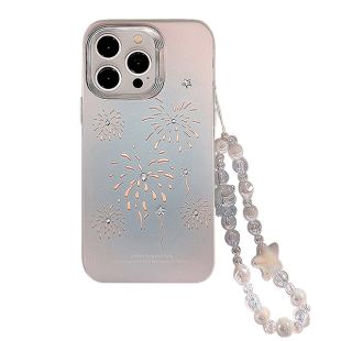 【iPhone15 Pro ケース】オーロラケース ストラップ付き(スパーク)-4573558556832