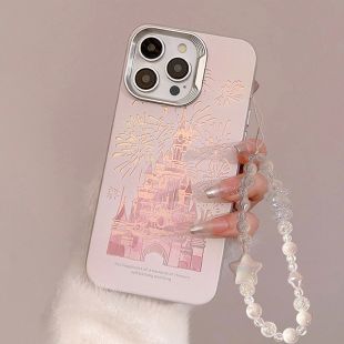 【iPhone15 Pro ケース】オーロラケース ストラップ付き(キャッスル)-4573558556818