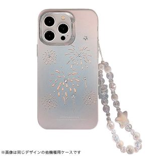 【iPhone15/14/13 ケース】オーロラケース ストラップ付き(スパーク)-4573558556795