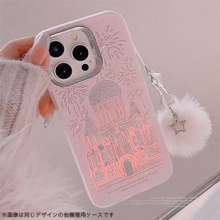 【iPhone15/14/13 ケース】オーロラケース ストラップ付き(パレス)-4573558556788