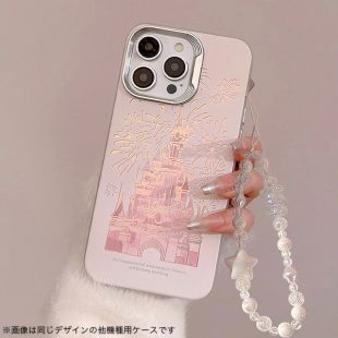 【iPhone15/14/13 ケース】オーロラケース ストラップ付き(キャッスル)-4573558556771