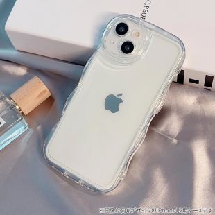 【iPhoneSE(第3/2世代)/8/7 ケース】Wavy Clear Case (clear)-4573558552544