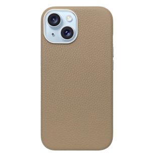 【iPhone15/14/13 ケース】Rich in color Leather Mag Case (latte beige)-4573558557228