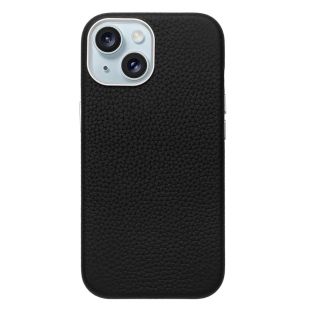 【iPhone15/14/13 ケース】Rich in color Leather Mag Case (truffle black)-4573558557211