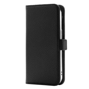 【iPhone15/14/13 ケース】Rich in color Leather Book (truffle black)-4573558557099