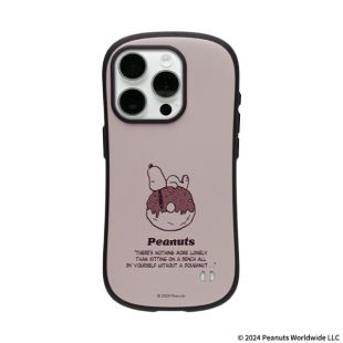 【iPhone15 Pro ケース】PEANUTS iFace First Classケース (くすみグレージュ/ドーナツ)-4522327970911