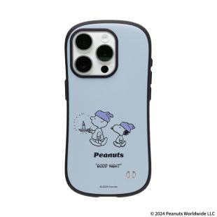 【iPhone15 Pro ケース】PEANUTS iFace First Classケース (くすみブルー/ベッドタイム)-4522327970898