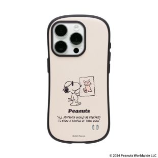 【iPhone15 Pro ケース】PEANUTS iFace First Classケース (くすみホワイト/ジョー・クール)-4522327970867