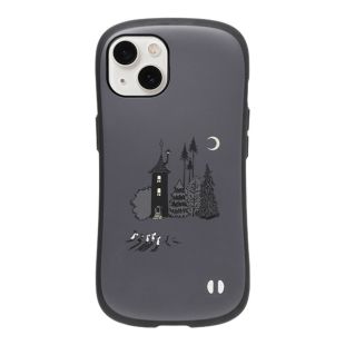 【iPhone13 ケース】ムーミン iFace First Classケース (くすみブラック/ムーンライト)-4522327965986