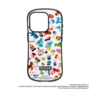 【iPhone15 Pro ケース】ディズニー/ピクサーキャラクターiFace First Classケース (ピクサー総柄/ホワイト)-4522327965429