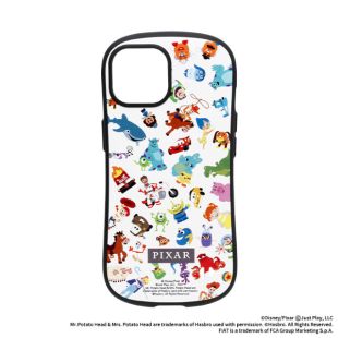 【iPhone15 ケース】ディズニー/ピクサーキャラクターiFace First Classケース (ピクサー総柄/ホワイト)-4522327965405