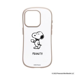 【iPhone15 Pro ケース】PEANUTS iFace First Class Cafeケース (コーヒー)-4522327962930