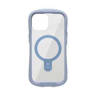 【iPhone15 ケース】iFace Reflection Magnetic強化ガラスクリアケース (ペールブルー)-4522327961995