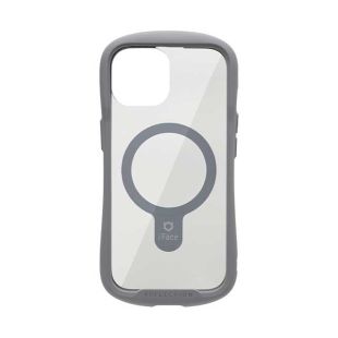 【iPhone15 ケース】iFace Reflection Magnetic強化ガラスクリアケース (グレー)-4522327961971
