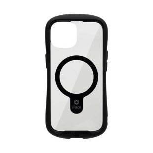 【iPhone15 ケース】iFace Reflection Magnetic強化ガラスクリアケース (ブラック)-4522327961964