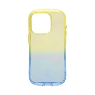 【iPhone15 Pro ケース】iFace Look in Clear Lollyケース (レモン/サファイア)-4522327960660