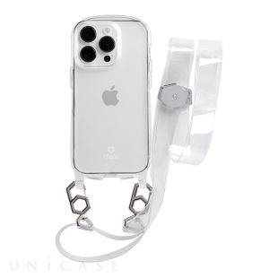 【iPhone14 Pro ケース】iFace Hang and クリアケース/ショルダーストラップセット (クリア)-4522327952894