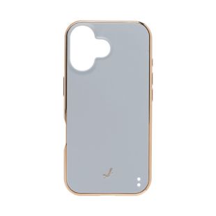 【iPhone16 ケース】マットカラー耐衝撃ハードケース (パウダーブルー)-4522327978931