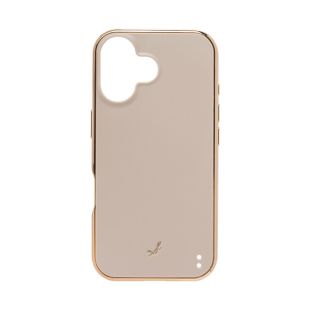 【iPhone16 ケース】マットカラー耐衝撃ハードケース (グレージュ)-4522327978924
