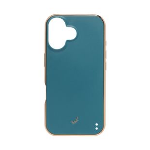 【iPhone16 ケース】マットカラー耐衝撃ハードケース (ターコイズ)-4522327978917