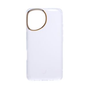 【iPhone16 ケース】クリアカラー耐衝撃ハードケース (ゴールド/クリア)-4522327978818