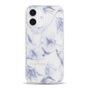 【iPhone16 ケース】rienda TPUクリアケース (ペールブルー)-4573317643391